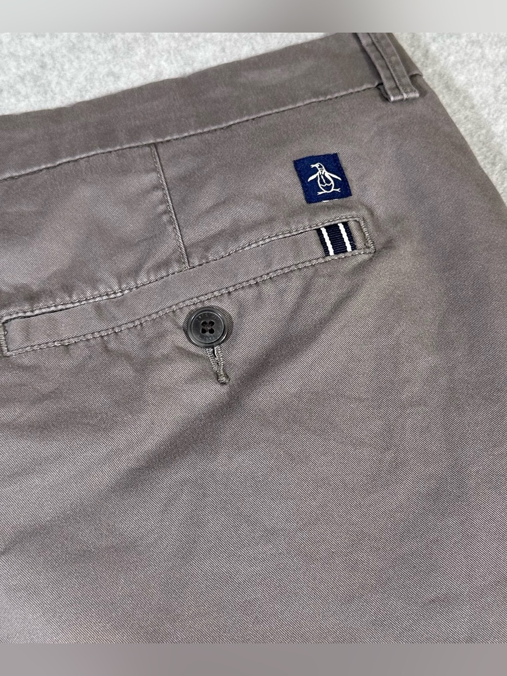 Original Penguin Men's Taupe Chino Shorts Slim Fit